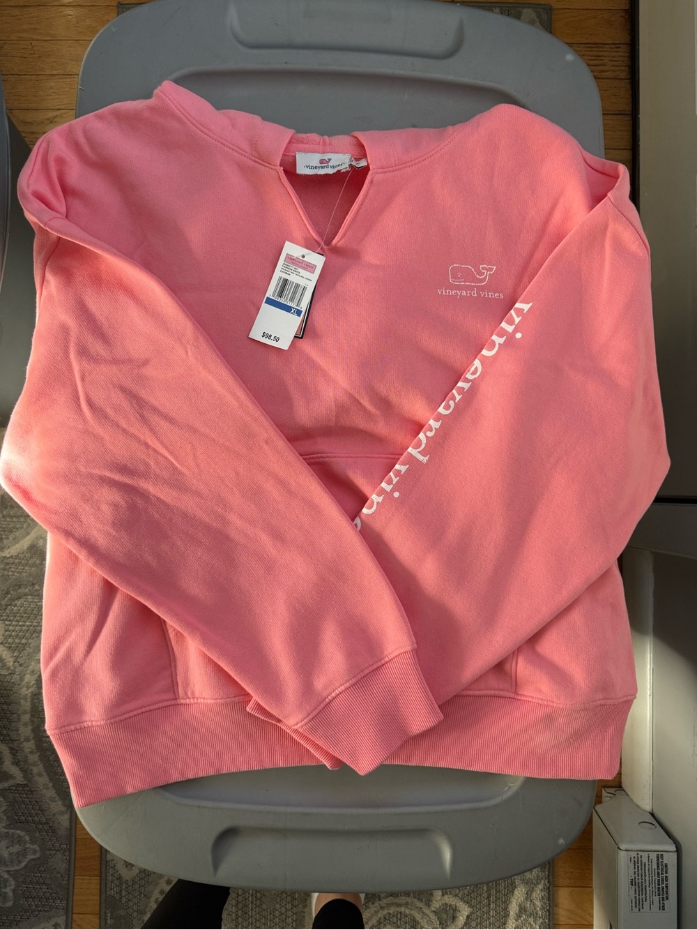 PINK Victoria's Secret Coral Pink Crewneck Sweatshirt
